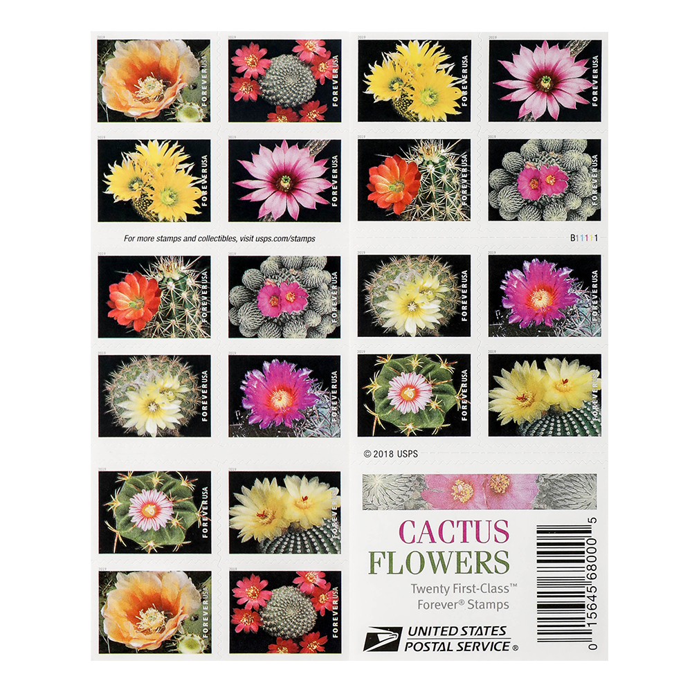2019 cactus flowers Forever First Class Postage Stamps
