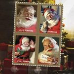 2018 Sparkling Holidays Christmas Santa  Forever First Class Postage Stamps