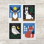2023 Winter Woodland Animals Forever First Class Postage Stamps