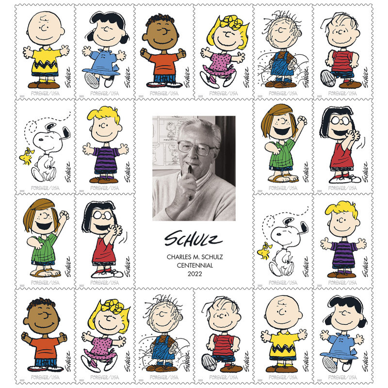 2022 Charles M Schulz Forever First Class Postage Stamps