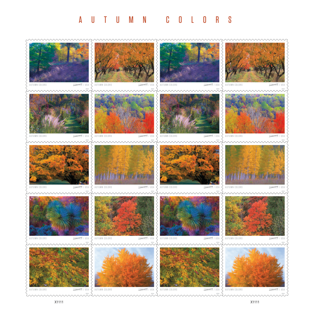 2024 Autumn Colors Forever First Class Postage Stamps