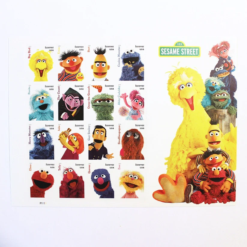 2019 Sesame Street Forever First Class Postage Stamps