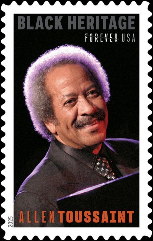 3e4cdfe27f9ad4335b5b303ef561bfbb0b0c00b0 2025 Allen Toussaint Forever First Class Postage Stamps - Image 1