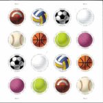 2017 Sports Ball Forever First Class Postage Stamps