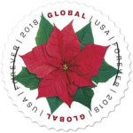 2018 poinsettia Forever First Class Postage Stamps