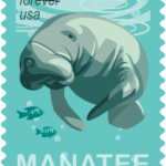 2024 Save Manatees Forever First Class Postage Stamps