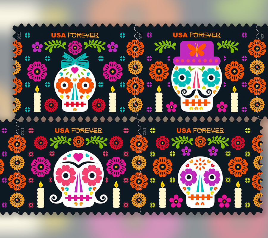 2021 Day of the Dead Forever First Class Postage Stamps