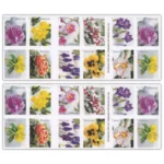 2022 Snowy Beauty Flowers Forever First Class Postage Stamps