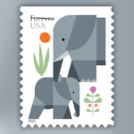 2022 Elephants Forever First Class Postage Stamps
