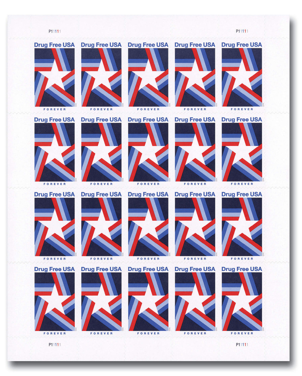 2020 Drug Free Forever First Class Postage Stamps