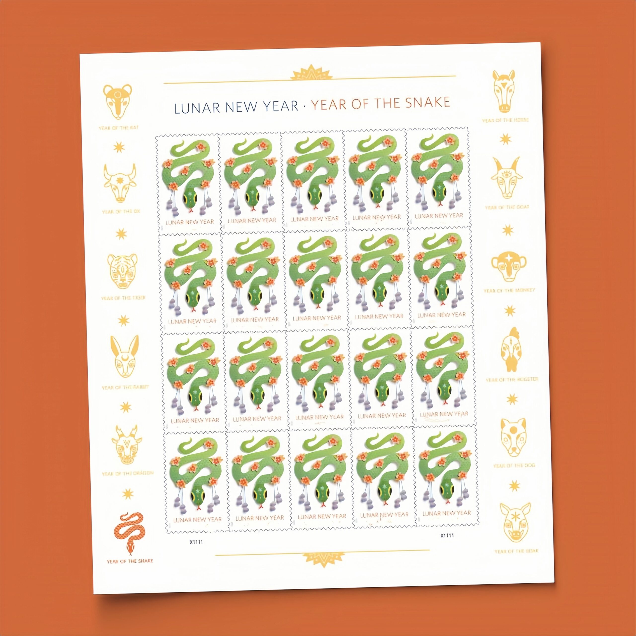 2025 Year of the Snake Forever First Class Postage Stamps