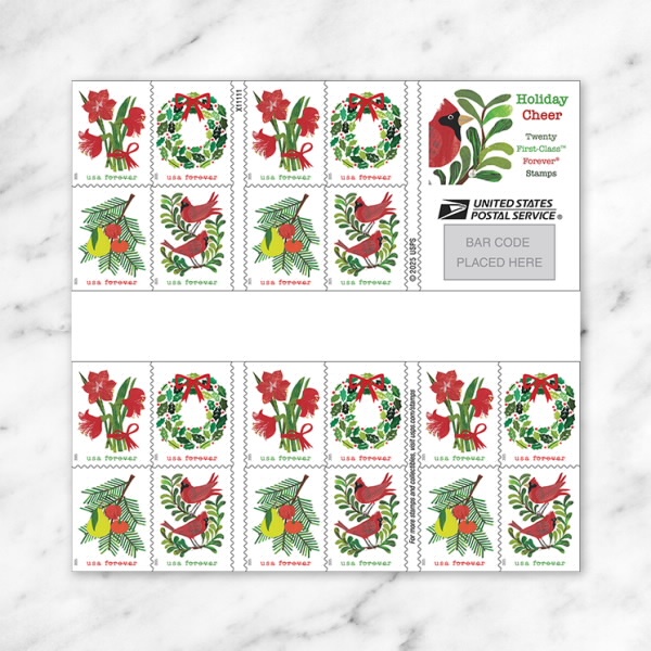 2025 Holiday Cheer Forever First Class Postage Stamps