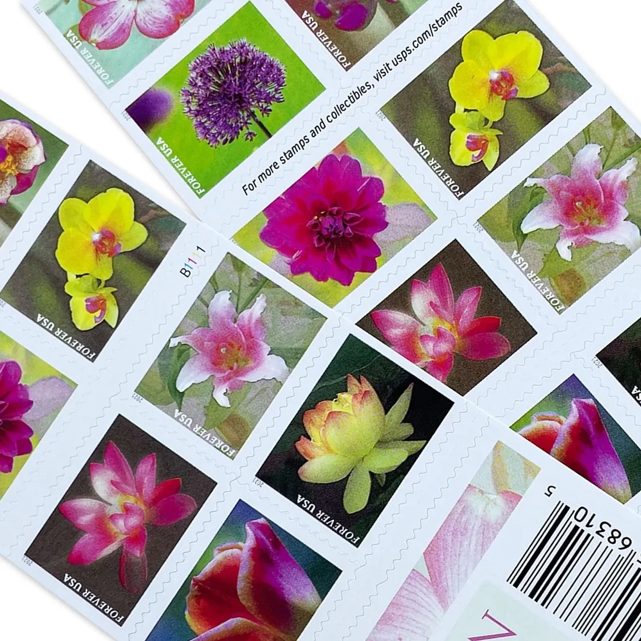 2021 Garden Beauty Forever First Class Postage Stamps