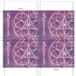 2022 $5 Floral Geometry Forever First Class Postage Stamps