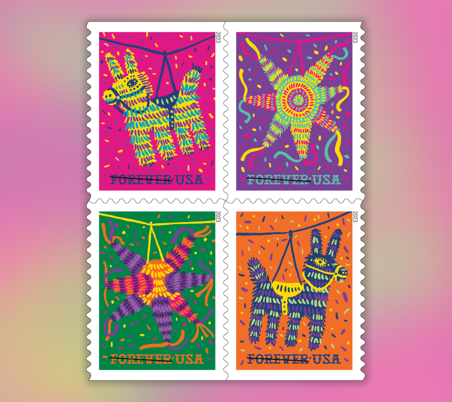 2023 Piñatas Forever First Class Postage Stamps