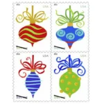 2011 Holiday Baubles Forever First Class Postage Stamps
